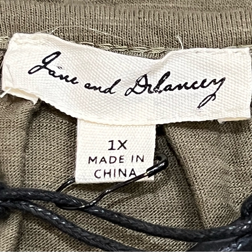 Jane and Delancey Olive Green Embroidered Tunic NWT Size 1X - Picture 9 of 11